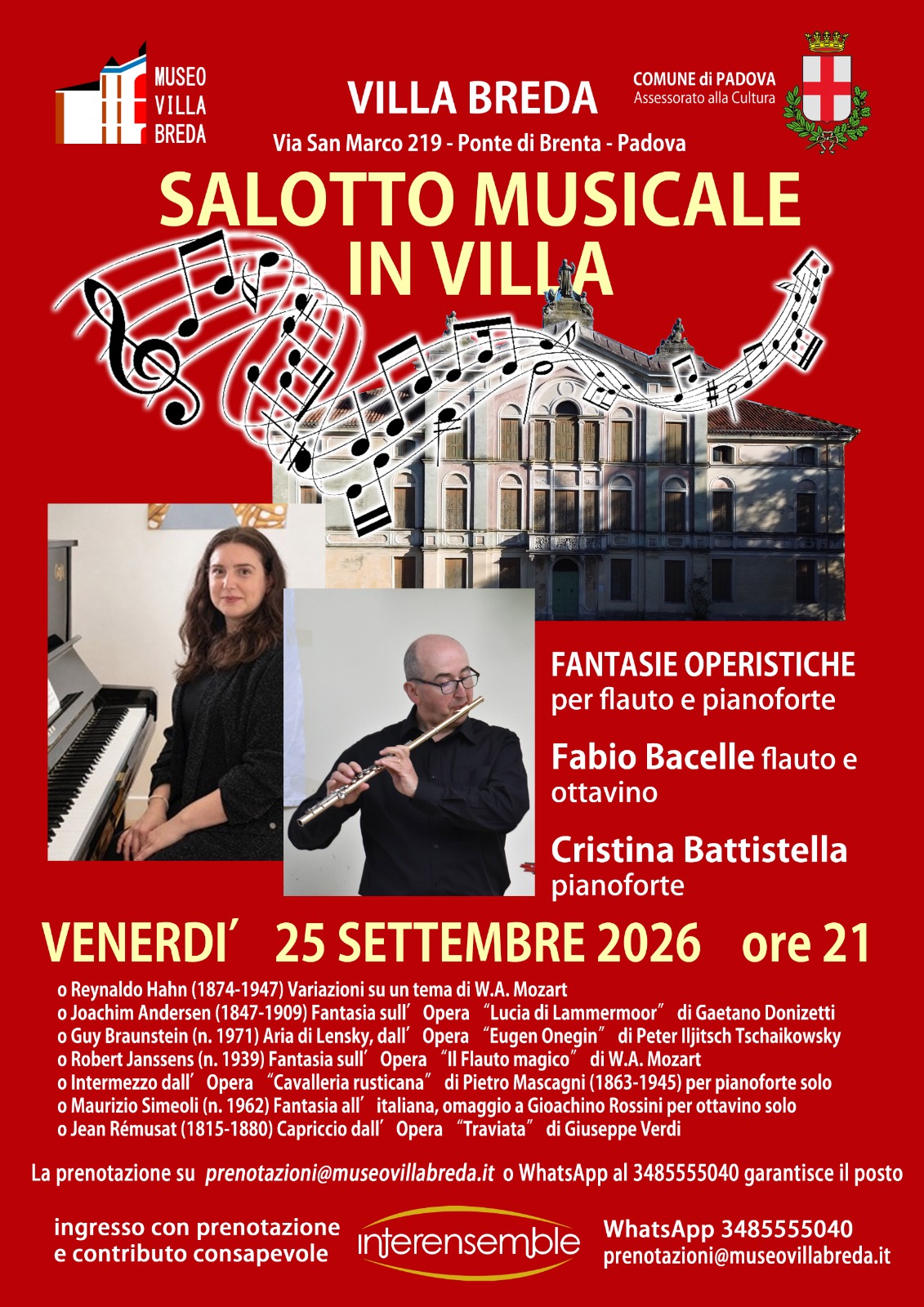 Locandina Fantasie operistiche 25.9.26